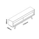 Ver imagem 3 de Rack para TV com LED Requinte 172 Naturale Off White - Gelius