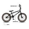 Bicicleta Aro 20 BMX Pedivela Monobloco em Aço Drop P03 Preto e Branco - D'Rossi DRossi - 5