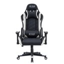 Ver imagem 2 de Cadeira Giratória Gamer Reclinável Kl3 Preto e Branco