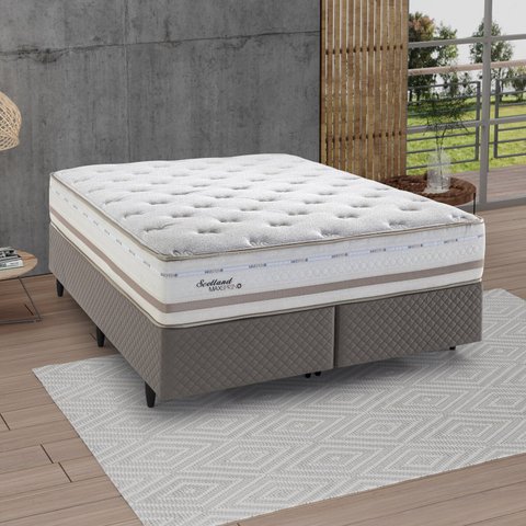 Colchão King Molas Maxspring Scotland 193x203x33cm Herval