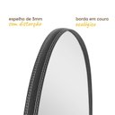Ver imagem 5 de Espelho Pinterest Orgânico Borda Couro 3cm 44x64cm Nuvem
