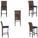 Ver imagem 5 de 8 Banquetas em Alumínio Roma Preta Corda Náutica Tecido 10