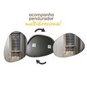 Ver imagem 4 de Espelho Pinterest Orgânico Borda Couro 3cm 44x64cm Nuvem