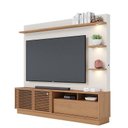 Ver imagem 2 de Estante Home Theater Campeche Freijó Off White Matte com Mesa de Centro Jeri Off White Freijó e