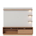 Ver imagem 3 de Estante Home Theater Campeche Freijó Off White Matte com Mesa de Centro Jeri Off White Freijó e