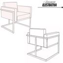 Ver imagem 5 de Poltrona Decorativa Bélgica Couro Caramelo Metal Preto