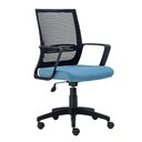Ver imagem 1 de Cadeira de Escritório Stay Roal Secretária Encosto em Tela Base Giratória Preto e Azul Roal 49cm