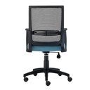 Ver imagem 3 de Cadeira de Escritório Stay Roal Secretária Encosto em Tela Base Giratória Preto e Azul Roal 49cm