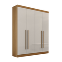 Ver imagem 1 de Guarda Roupa da Vinci 4 Portas 100% Mdf Cinamomo Off White