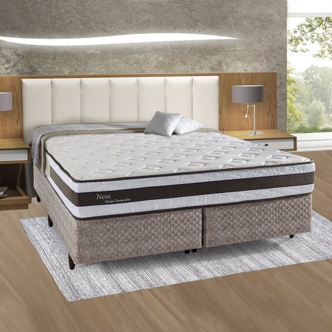 Colchão King Molas Ensacadas Ness 193x203x26cm Herval