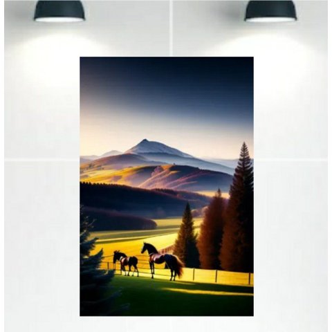 Quadro Decorativo Tela Canvas Paisagens Ref:qbpa21 Lojall 150 X 100 Cm Borda Infinita