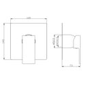 Ver imagem 2 de Kit Base Misturador e Acabamento Monocomando 3/4 Baixa Alta Pressão Metal Premium