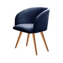 Ver imagem 2 de Poltrona Atenas Pé Palito Decorativa para Sala de Estar