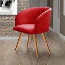 Ver imagem 1 de Poltrona Atenas Pé Palito Decorativa para Sala de Estar