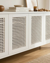 Ver imagem 5 de Aparador Buffet 4 Portas com Muxarabi – Branco | 120 cm