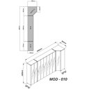 Ver imagem 6 de Guarda-Roupa Modulado Reflecta Innova 9 Portas 339,2cm x 240cm Mod 010 100% Bege/Off White