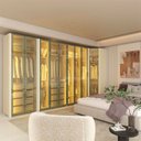 Ver imagem 1 de Guarda-Roupa Modulado Reflecta Innova 9 Portas 339,2cm x 240cm Mod 010 100% Bege/Off White