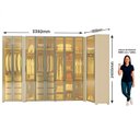 Ver imagem 4 de Guarda-Roupa Modulado Reflecta Innova 9 Portas 339,2cm x 240cm Mod 010 100% Bege/Off White