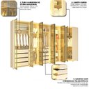 Ver imagem 7 de Guarda-Roupa Modulado Reflecta Innova 9 Portas 339,2cm x 240cm Mod 010 100% Bege/Off White