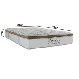 Colchão King Molas Ensacadas Monte Carlo 193x203x33cm Herval - 2