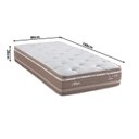 Ver imagem 2 de Colchão Solteiro Molas Maxspring Nesser 88x188x28cm Herval Bege/Branco