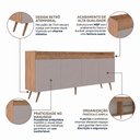 Ver imagem 4 de Buffet 180cm Freijó Fumê Yescasa
