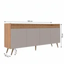 Ver imagem 3 de Buffet 180cm Freijó Fumê Yescasa