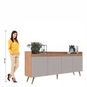 Ver imagem 4 de Buffet Retrô 4 Portas 180 Cm Edi Yescasa