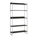 Ver imagem 2 de Kit Industrial Estante Guaecá 180x95 e Aparador Industrial 3 Prateleiras Córdoba 100x95 Branco/preto