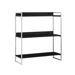 Kit Industrial Estante Guaecá 180x95 e Aparador Industrial 3 Prateleiras Córdoba 100x95 Branco/preto - 3