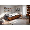 Ver imagem 1 de Cama Box Rústica Solteirão Serenelife - Imbuia