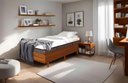 Ver imagem 1 de Cama Box Rústica Solteirão Serenelife - Imbuia