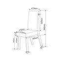 Ver imagem 4 de Mesa de Jantar Retangular 120x80cm Inovare com 4 Cadeiras Venus