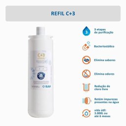 Filtro para Purificador de Água Ibbl C+3 Branco - 3