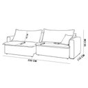 Ver imagem 7 de Sofá 3 Lugares Retrátil Reclinável para Sala de Estar 230cm Sumaya K01 Veludo Bege - Lyam Decor