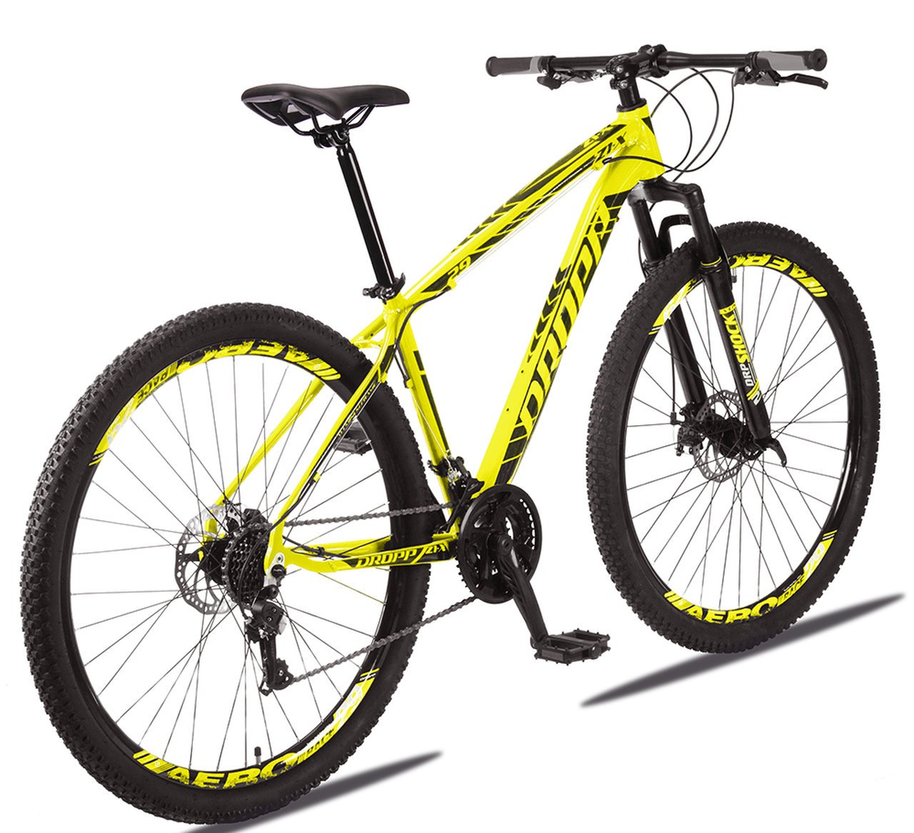 Bicicleta Aro 29 Dropp Z1-x Suspensão e Freio Disco 21V - 19 - Amarelo - 2