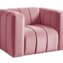 Ver imagem 2 de Poltrona Decorativa Retrô Moderna Sala de Estar Mona Rosa