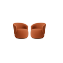 Ver imagem 1 de Kit 02 Poltronas Orgânica Decorativa Beatriz Boucle Terracota - Montanaris Decor