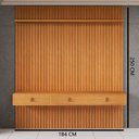 Ver imagem 3 de Painel para TV até 55 Polegadas Ripado MDF 250CMX184CM Royale Naturale Yescasa