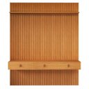 Ver imagem 2 de Painel para TV até 55 Polegadas Ripado MDF 250CMX184CM Royale Naturale Yescasa