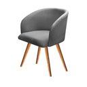 Ver imagem 2 de Poltrona Atenas Pé Palito Decorativa para Sala de Estar