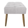 Banco Estofado Jade 80cm Suede Branco - Majú Decor - 3