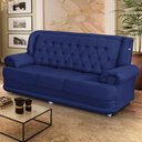 Ver imagem 1 de Sofá 2,00m 3 Lugares Suede Filadélfia Azul