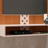 Painel para Tv Home Suspenso Ambiente Form Cinamomo Off White – Hb Móveis - 3