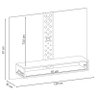 Painel para Tv Home Suspenso Ambiente Form Cinamomo Off White – Hb Móveis - 2