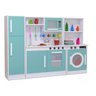 Mini Cozinha Infantil Lúdica C/ Armário Geladeira Lavanderia:menta - 1