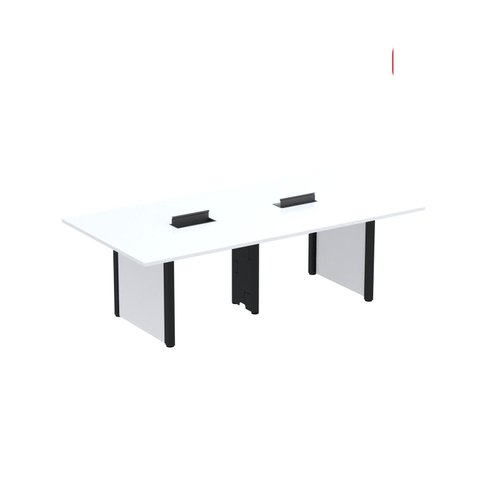 Mesa de Reunião 2400x1400 MRCPB2414PP Branco/Preto