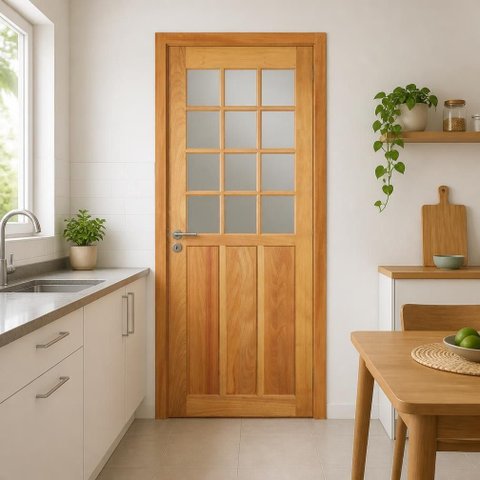 Folha de Porta Madeira Maciça 210CMX92CM Veneza Tauari Mapaf