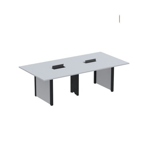Mesa de Reunião 2400x1400 MRCPB2414PP Cinza/Preto