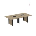 Ver imagem 1 de Mesa de Reunião 2400x1400 MRCPB2414PP Marrom/Noce Marromle/Preto